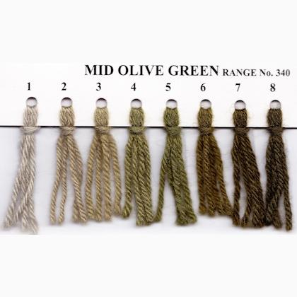 Tapestry Wool Hank - Mid Olive Green 345