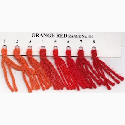 Crewel Wool Hank - Orange Red 448