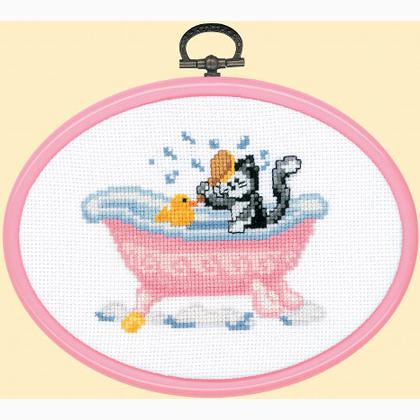 Kit: gattino in bagno