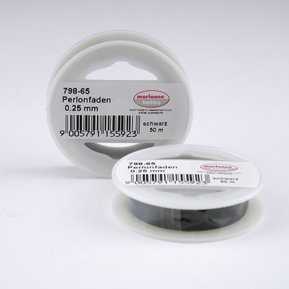 Filo di nylon 0.25mm. Nero