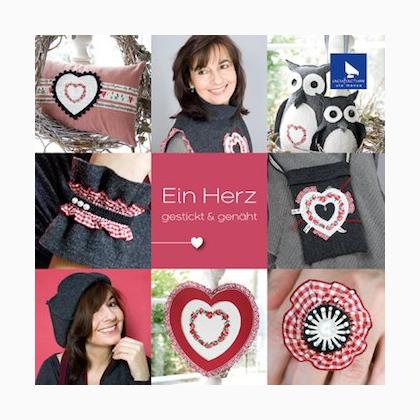 Ein Herz - gestickt & genäht
