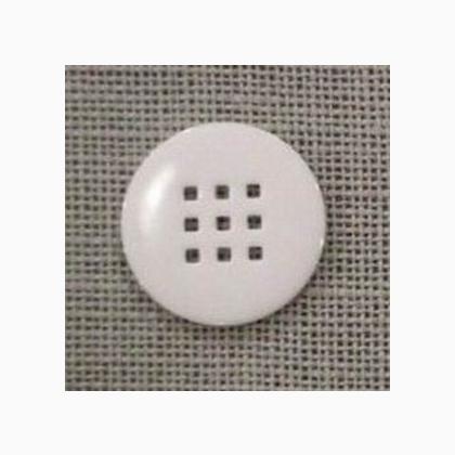 Bottone a 9 fori - bianco