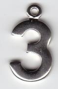 Numero in metallo - 3