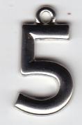 Numero in metallo - 5