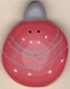 4653L - Large retro coral ornament