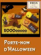 Porte-nom d'Halloween