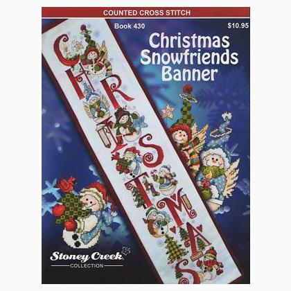 Christmas snowfriends banner da stoney creek collection schemi ... Libretti punto croce con schemi asciugamani bagno