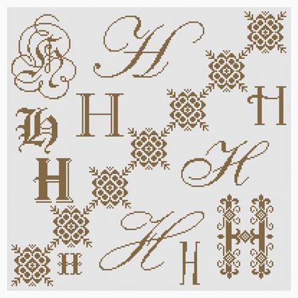 Sampler Lettera H