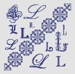 Sampler Lettera L