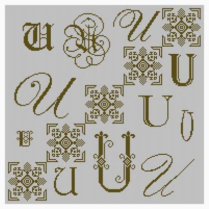 Sampler Lettera U