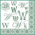 Sampler Lettera W