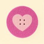 Riche Round Heart - Rosa su Fucsia