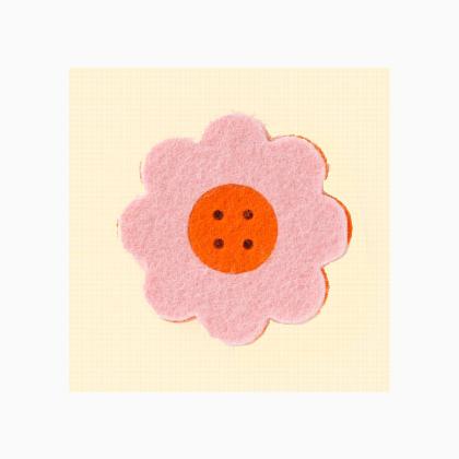 Riche Round Heart - Rosa/Arancio