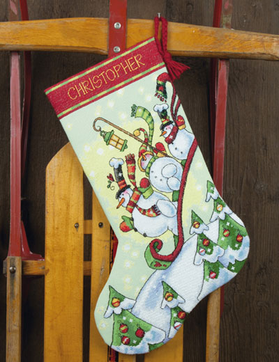 Calza Sledding Snowmen