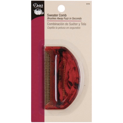 D-Fuzz It Sweater and Fabric Comb