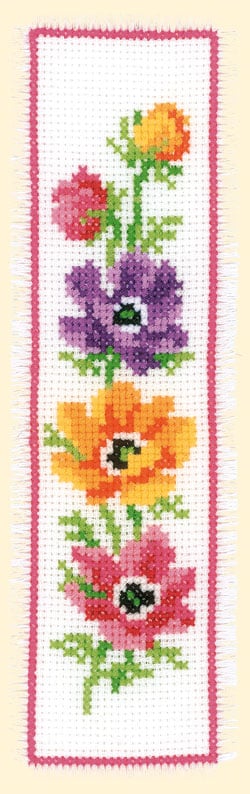 Segnalibro: Fiori colorati