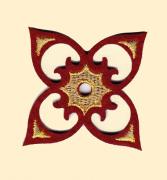 Incantevoli Decorazioni: fiocco oro e rosso