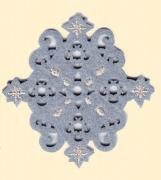 Incantevoli Decorazioni: fiocco di neve grigio