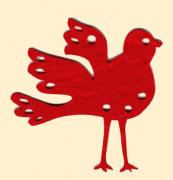 Incantevoli Decorazioni: uccellino rosso