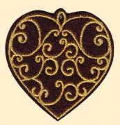 Incantevoli Decorazioni: cuore marrone