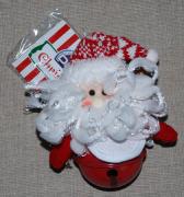 Pupazzo Natale Rosso - Babbo Natale da appendere con campanella