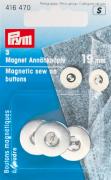 Bottoni magnetici per cucire 19 mm argento