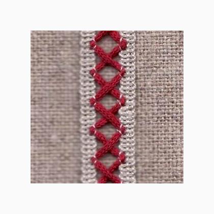 Nastrino Croix - Rosso/Naturale