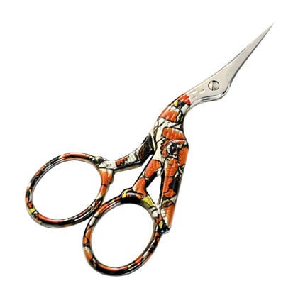Forbici Ricamo Cicogna - Multicolore 3 1/2\"