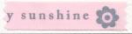 Nastro 15mm - You Are My Sunshine - Grigio/Rosa