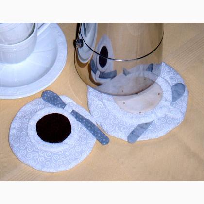 Sottopentola per caffettiera e tazzina Bar Espresso