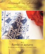 Ricamando con Giuliana - Rombi in azzurro - Inglese