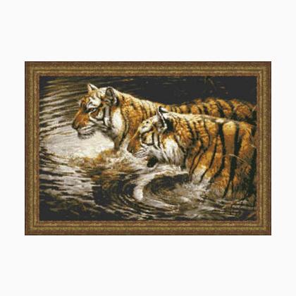 Wading Tigers