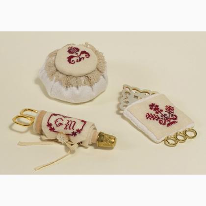 In the Burgundy - Unusual Sewing Companion and Pincushion