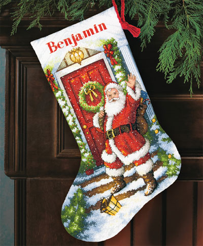 Welcome Santa Stocking