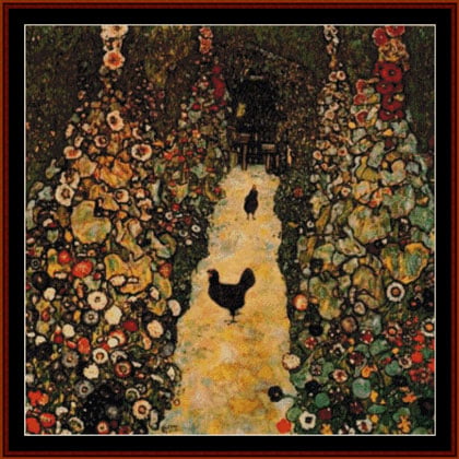 Klimt - Giardino con Galline