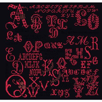 Antique Character Sampler - Nero