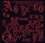 Antique Character Sampler - Nero