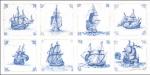 Antique Dutch Tiles: Delft Blue - Aida