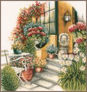 Terrace in Autumn Bloom