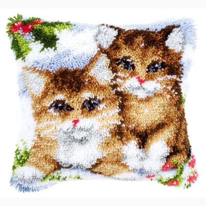 Cuscino Gattini nella neve