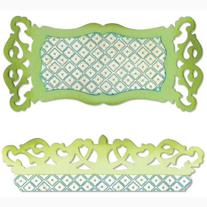 Sizzix Sizzlits Die - Etichetta, Ornamento
