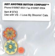 I Love My Bloomin Cats Button Pack (9743.G)