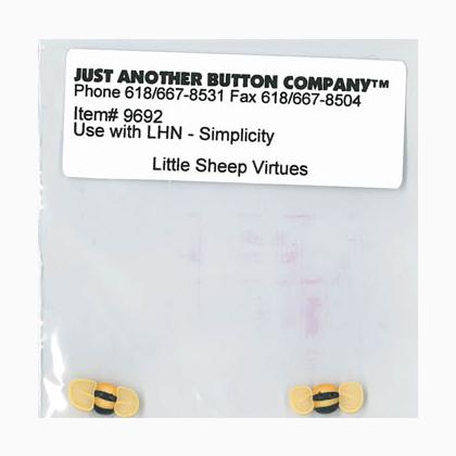 Little Sheep Virtues 6-Simplicity Button Pack (9692.G)