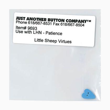 Little Sheep Virtues 7-Patience Button (9693.G)