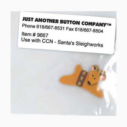 Santa`s Village 9-Santa`s Sleighworks Button (9667.G)