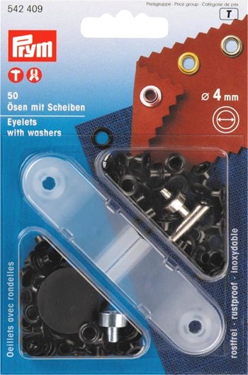 Occhielli a rondelle rustproof 4 mm