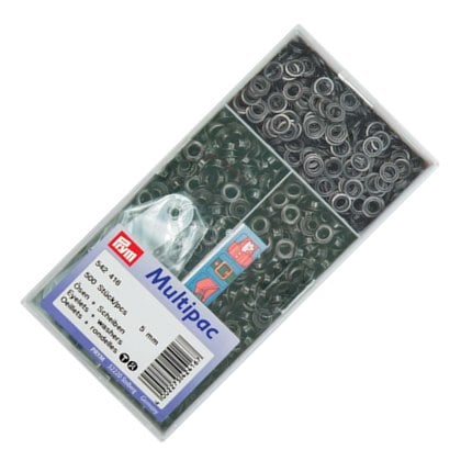 Occhielli e rondelle ottone brunito 5 mm