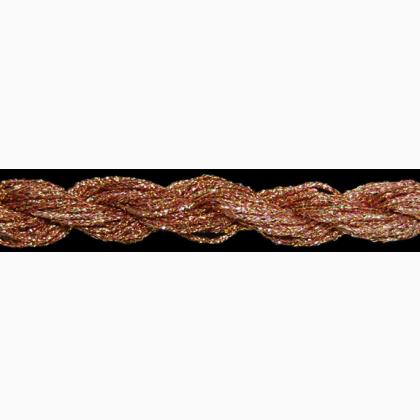 ThreadworX Hand Overdyed Metallic #8 - 710781 - Golden Pink