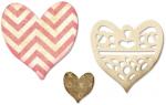 Sizzix Thinlits Die Set 4PK - Cuori Strati