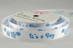 Nastro 15mm - It's a Boy - Azzurro